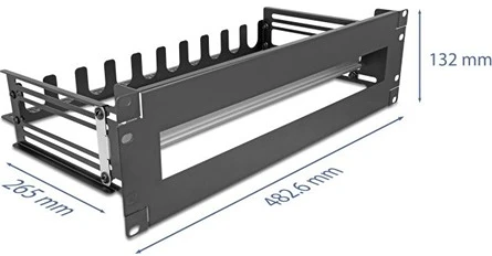 Delock DIN SIN 3U FÉM FEKETE nagyítás