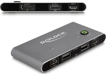 Delock DISPLAYPORT-HEZ 8K 30 HZ USB 2.0 nagyítás