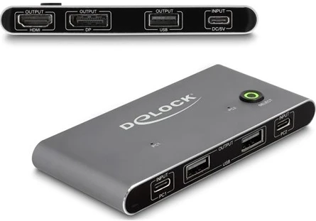 Delock ÉS DISPLAYPORT-HOZ 8K MST USB 2.0 nagyítás