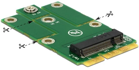 Delock GT; M.2 NGFF M/F nagyítás