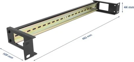 Delock KÁBELBEMENETTEL 1U FEKETE nagyítás