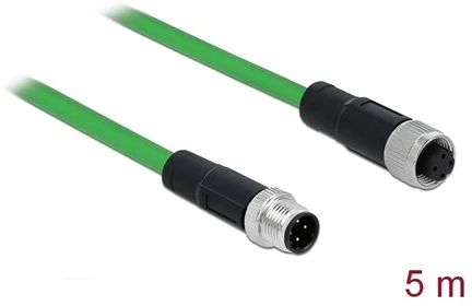 Delock M12 4PIN D-CODE -&GT; M12 4PIN D-CODE M/F nagyítás