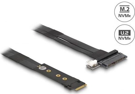 Delock M.2 M -&GT; U.2 SFF-8639 M/F nagyítás