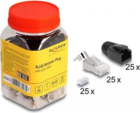 Delock MENTESÍTŐVEL CAT.6A, CAT.7 ÉS nagyítás