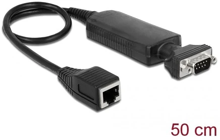 Delock RS-232 DB9 F/M nagyítás