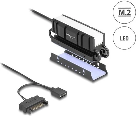 Delock SSD 2280-HOZ nagyítás