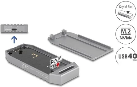 Delock SSD HÁZ USB 40 GBPS nagyítás