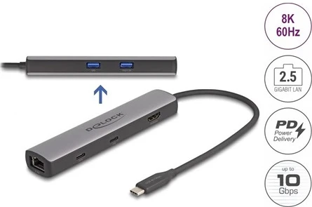 Delock USB 10 GBPS / 2,5 nagyítás