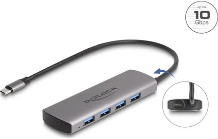 Delock USB 10 GBPS HUB 4 nagyítás
