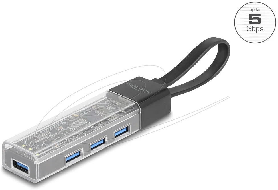 Delock USB HUB 5 GBPS A-TÍPUSÚ USB nagyítás