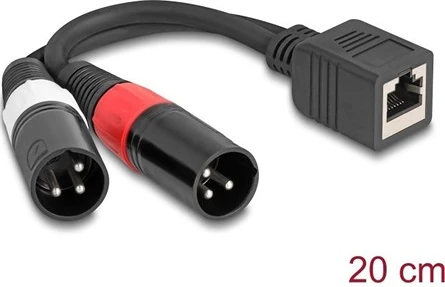 Delock XLR 3 TŰS APA, FEKETE nagyítás