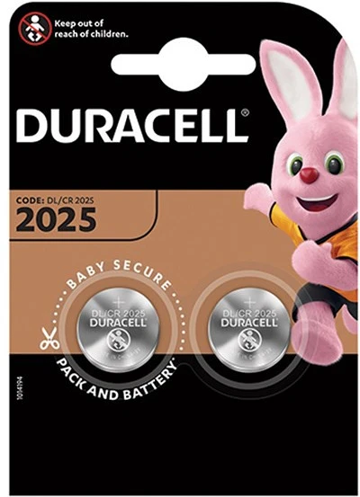 Duracell DL2025/CR2025 2-ES nagyítás