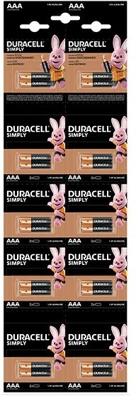 Duracell MN2400 AAA 2X10-ES nagyítás