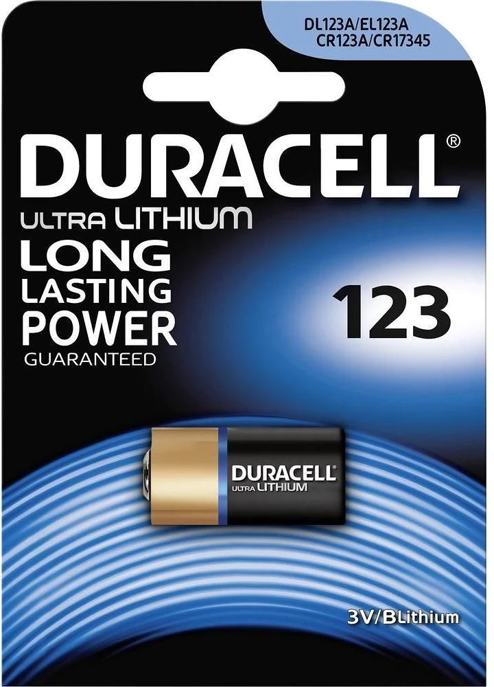Duracell 3V CR123A nagyítás