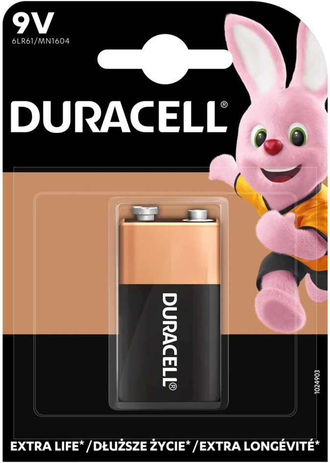 Duracell 6LR61 10PP110031 9V nagyítás