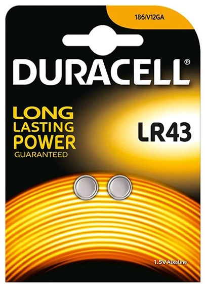 Duracell LR43 2-ES nagyítás