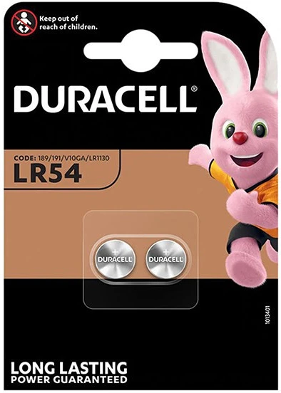 Duracell LR54 2-ES nagyítás