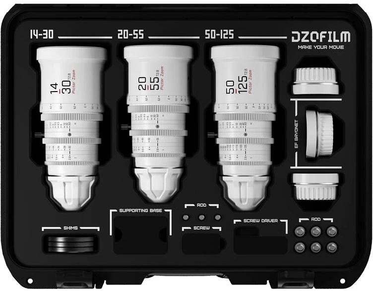 Dzofilm 14-30/20-55/50-125 T2.8 nagyítás