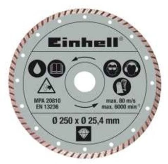 Einhell GYÉMÁNT VÁGÓKORONG 250 MM, SZEGMENTÁLT nagyítás