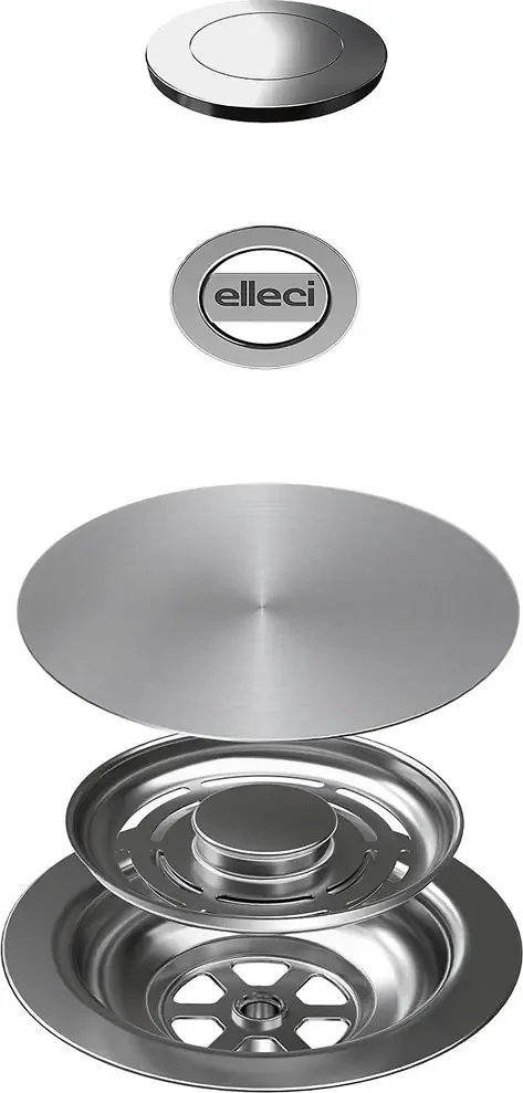 Elleci GHOST OPEN UP (NYOMÓGOMBOS) AUTOMATA DUGÓKIEMELŐ EGYMEDENCÉS MOSOGATÓKHOZ - ÚJ!-2 nagyítás