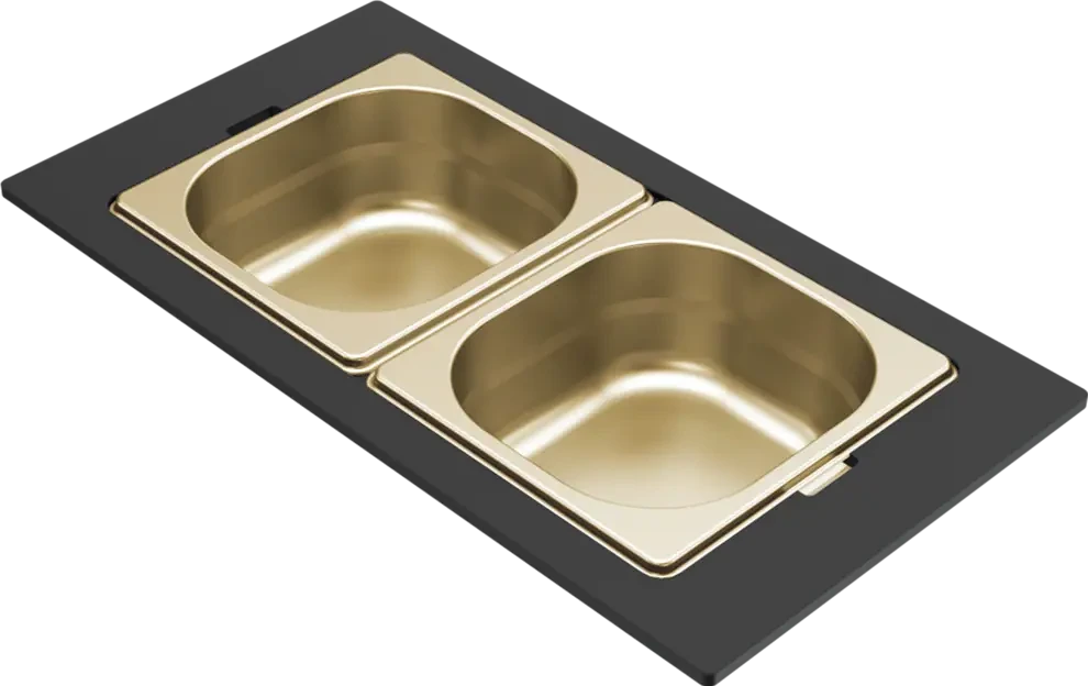 Elleci GOURMET 378 KÉTRÉSZES ARANY TÁROLÓ EDÉNY HPL KERETTEL nagyítás