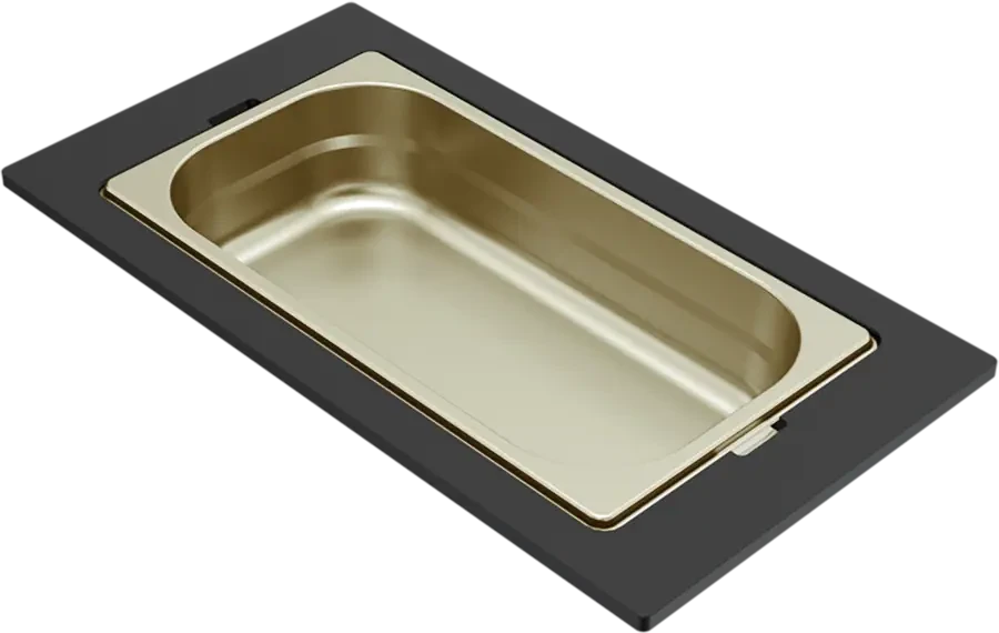 Elleci GOURMET 410 EGYRÉSZES ARANY TÁROLÓ EDÉNY HPL KERETTEL nagyítás