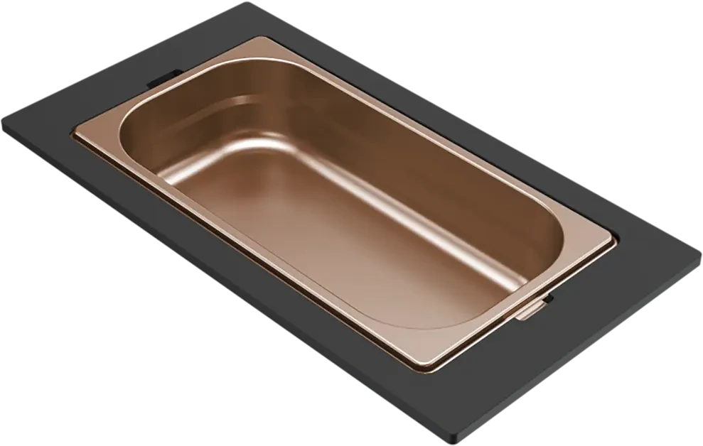 Elleci GOURMET 410 EGYRÉSZES BRONZ TÁROLÓ EDÉNY HPL KERETTEL nagyítás