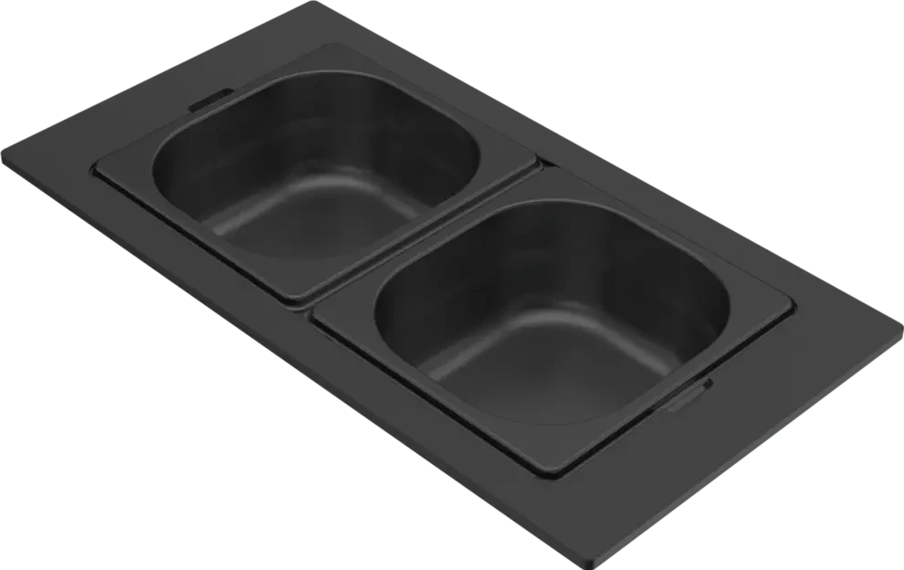 Elleci GOURMET 410 KÉTRÉSZES FEKETE TÁROLÓ EDÉNY HPL KERETTEL nagyítás