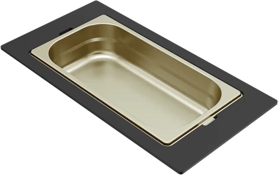 Elleci GOURMET 418 EGYRÉSZES ARANY TÁROLÓ EDÉNY HPL KERETTEL nagyítás