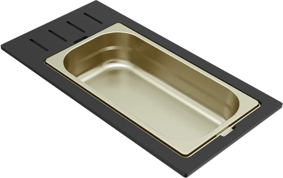 Elleci GOURMET 433 EGYRÉSZES ARANY TÁROLÓ EDÉNY HPL KERETTEL nagyítás