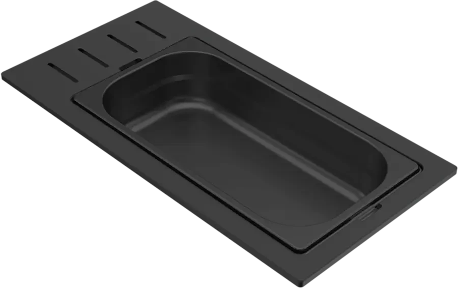 Elleci GOURMET 433 EGYRÉSZES FEKETE TÁROLÓ EDÉNY HPL KERETTEL nagyítás