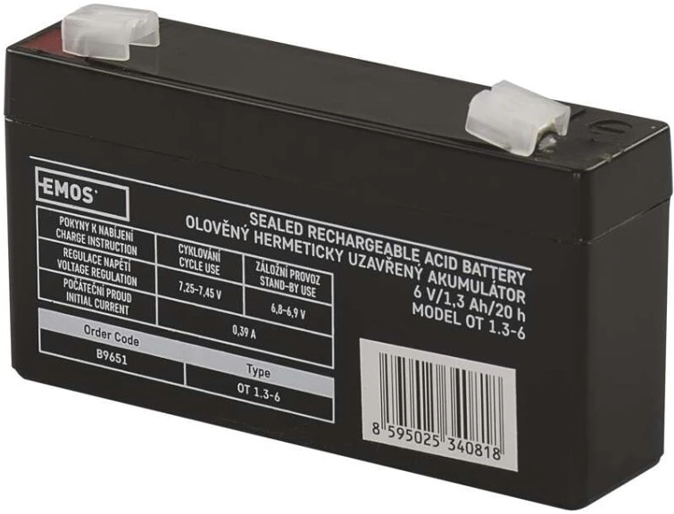 Emos 6V 1.3AH nagyítás