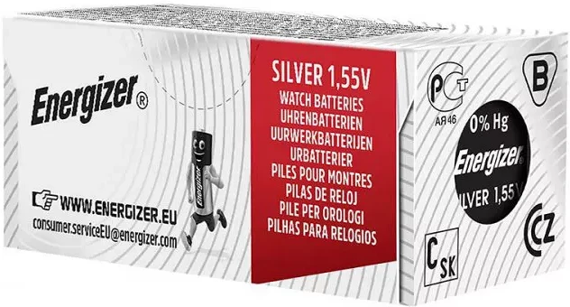 Energizer SR731 | 1.55 V DC | 39 MAH | 1-CSOMAG | ÓRA | EZÜST nagyítás