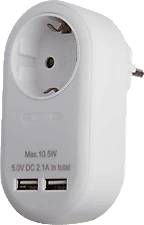 <span itemprop='brand'>Entac</span> <span itemprop='sku'>EPAG-1EE-2USB-W</span> nagyítás