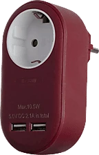 <span itemprop='brand'>Entac</span> <span itemprop='sku'>EPAG-1EE-2USB-BR</span> nagyítás