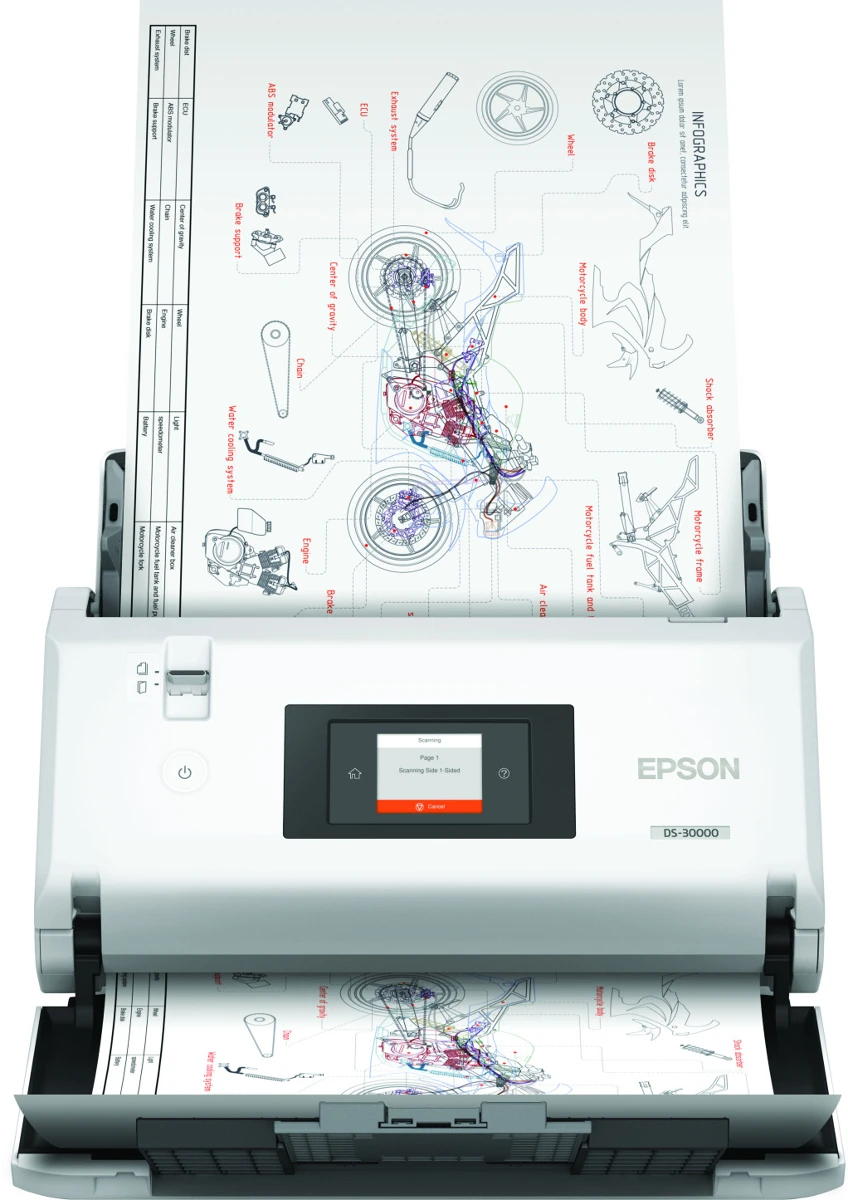 Epson DS-30000 A3 nagyítás