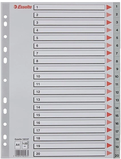 <span itemprop='brand'>Esselte</span> <span itemprop='sku'>1-20 szürke</span> nagyítás