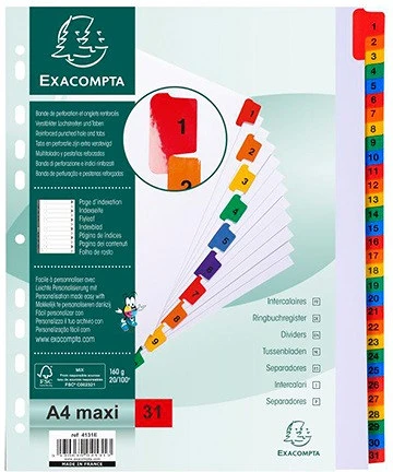 Exacompta 1-31-IG nagyítás