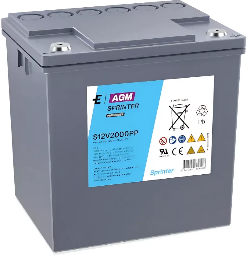 Excide S12V2000PP 12V 56.4AH nagyítás