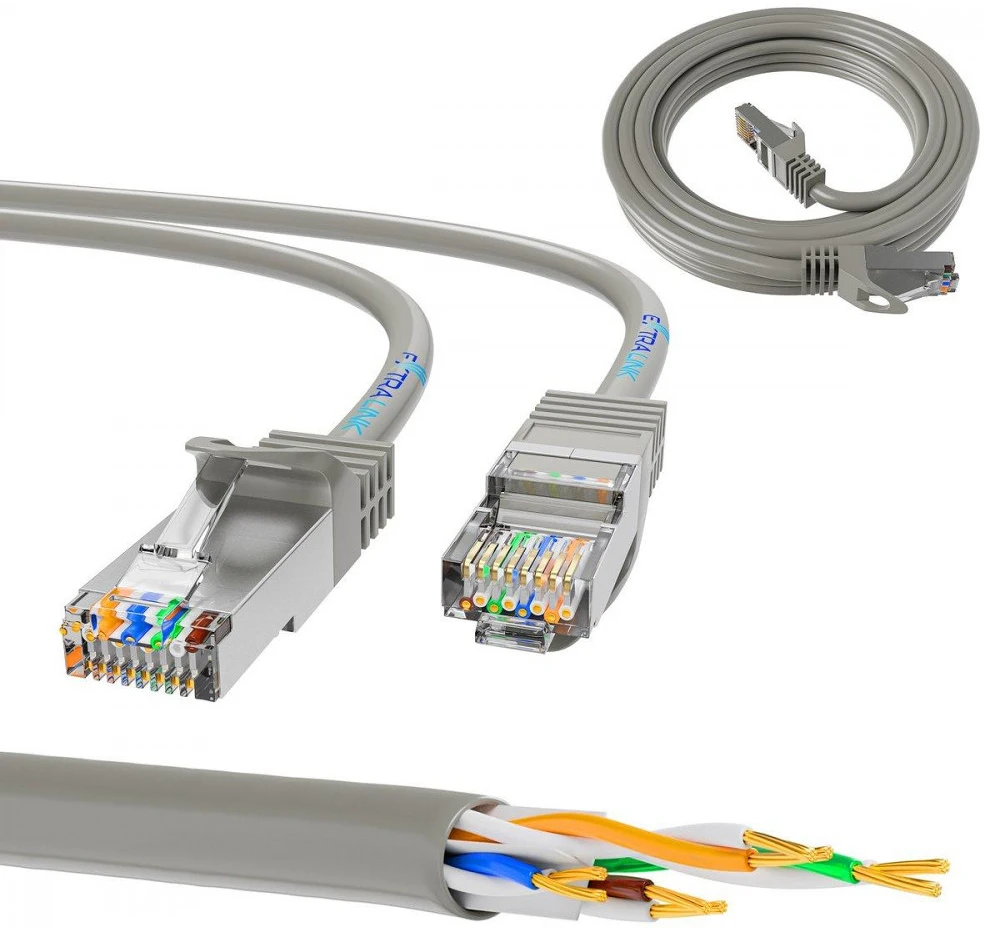 Extralink KAT.5E UTP 10M | LAN nagyítás