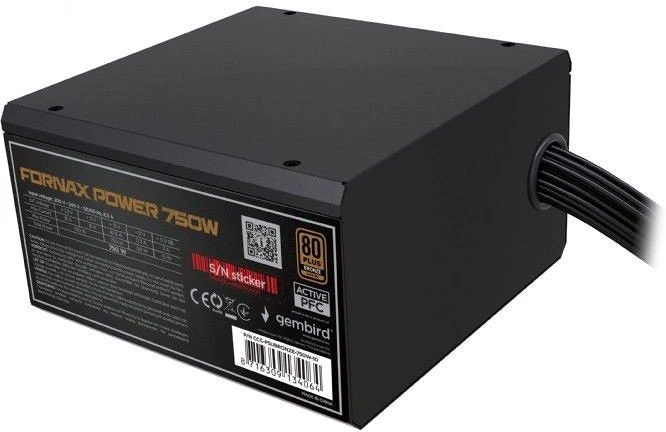Gembird CCC-PSUBRONZE-750W nagyítás