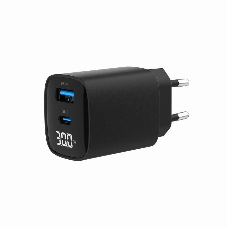 Gembird TA-UC-PDQC30LCD-BK-01 nagyítás