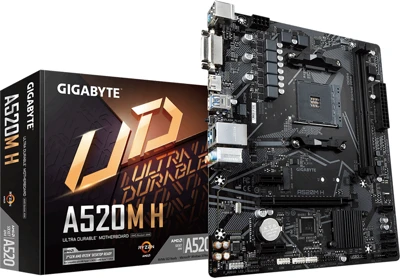 Gigabyte A520M H nagyítás