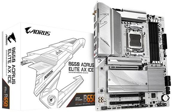Gigabyte B650 AORUS ELITE AX ICE nagyítás