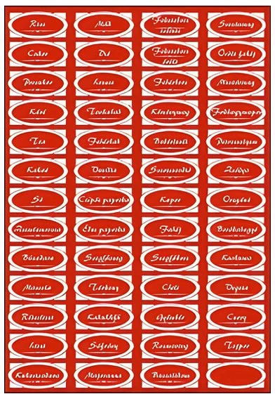 Gungl dekor QUOT;D"; nagyítás