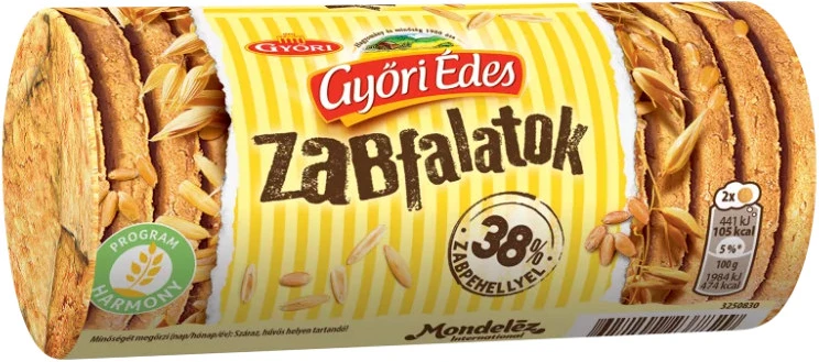 Győri édes ZABFALATOK, 215 G nagyítás
