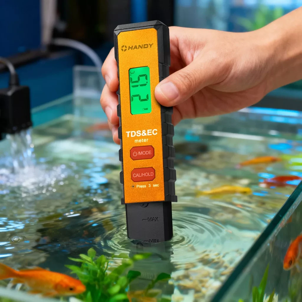 Handy TDS/EC ÁSVÁNYMÉRŐ - 0-4999 PPM nagyítás