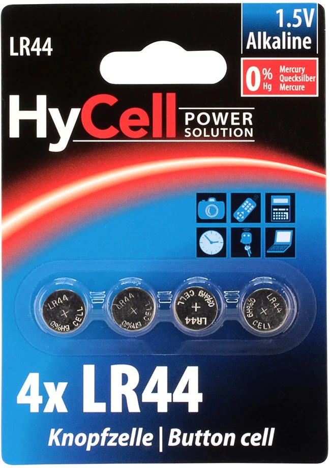 Hycell LR44 / LR1154 / AG13 1,5V nagyítás