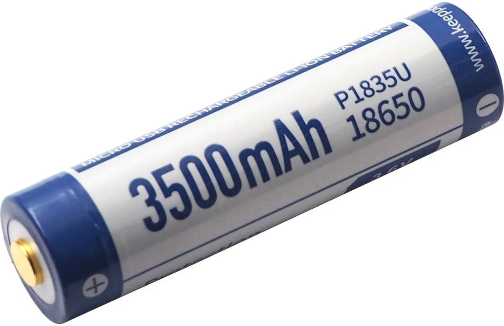 Keeppower 18650 3,7V 3500MAH nagyítás