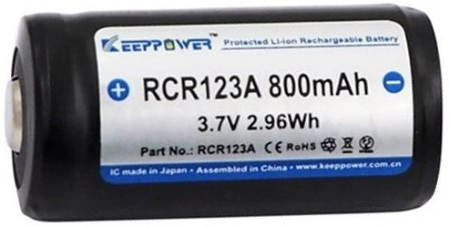 Keeppower RCR123A nagyítás
